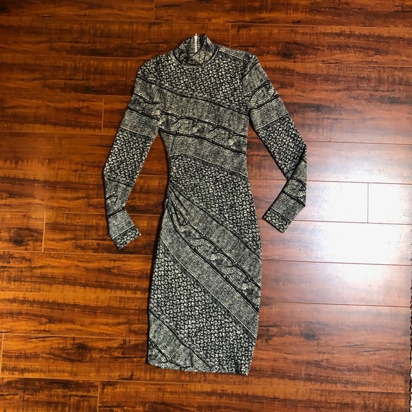 Cache Python Print Bodycon Ruched Waist Dress XS - Picture 3 of 9